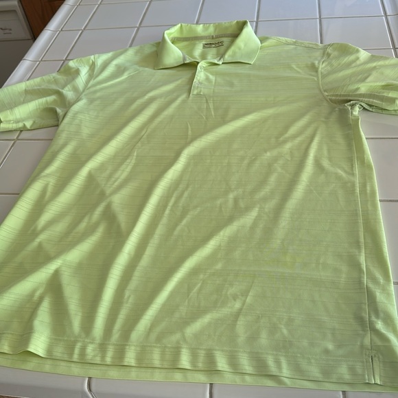 Nike Golf Dri-Fit green Striped Casual
Dress Shirt - men's XXL - Picture 2 of 4